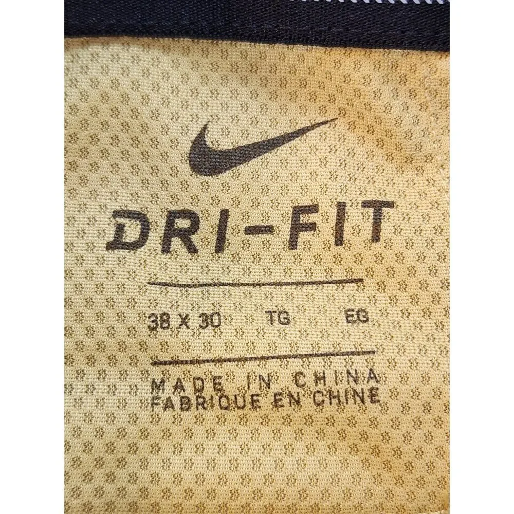 Nike Golf pants dri-fit‎ mens sz 38 x 30 yellow pockets button zip closure